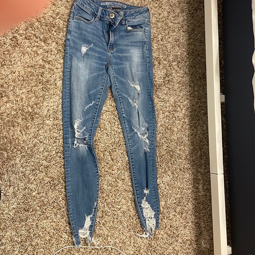 american eagle jeggings size 0